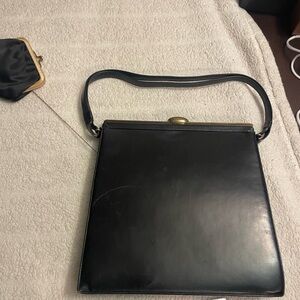 Elegant Black Leather Handbag